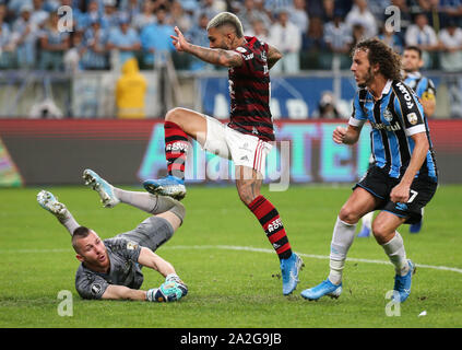 Porto Alegre, Brasilien. 03 Okt, 2019. Endrunden. Match gehalten an der Grêmio Arena am Mittwoch (02) in Porto Alegre, RS, Brasilien. Credit: Raul Pereira/FotoArena/Alamy leben Nachrichten Stockfoto