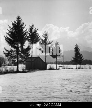 Ein Ausflug Nach Mittelberg in Österreich, 1930er Jahre Deutsches Reich. Eine Reise nach Mittelberg in Österreich, Deutschland der 1930er Jahre. Stockfoto