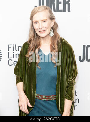 New York, NY - Oktober 2, 2019: Frances Conroy besucht Screening von 'Joker' während des 57. jährlichen New York Film Festival in der Alice Tully Hall im Lincoln Center Stockfoto