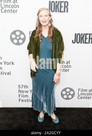 New York, NY - Oktober 2, 2019: Frances Conroy besucht Screening von 'Joker' während des 57. jährlichen New York Film Festival in der Alice Tully Hall im Lincoln Center Stockfoto
