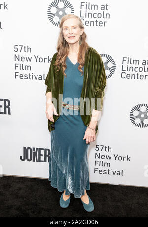 New York, NY - Oktober 2, 2019: Frances Conroy besucht Screening von 'Joker' während des 57. jährlichen New York Film Festival in der Alice Tully Hall im Lincoln Center Stockfoto