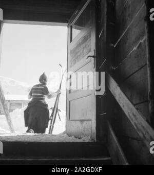 Ein Ausflug Nach Allgäu-Immenstadt, 1930er Jahre Deutsches Reich. Eine Reise nach Allgäu-Immenstadt, Deutschland der 1930er Jahre. Stockfoto