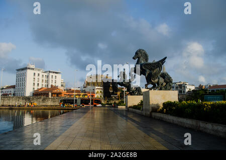 Los Pegasos Dock an der Bahía de las Ánimas in La Matuna Stockfoto