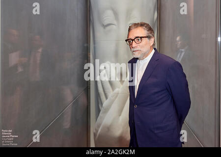 Madrid, Spanien. 02 Okt, 2019. Jaume Plensa besucht das "spanische Malerei aus dem 19. Jahrhundert, von Goya Moderne" Ausstellung Einweihung im Maria Cristina Masaveu Peterson Stiftung. Credit: SOPA Images Limited/Alamy leben Nachrichten Stockfoto