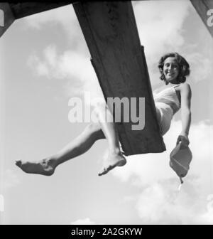 Ein Ausflug Nach Bad Rippoldsau-Schapbach, 1930er Jahre Deutsches Reich. Eine Reise nach Bad Rippoldsau-Schapbach, Deutschland der 1930er Jahre. Stockfoto