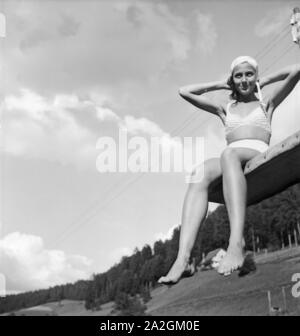 Ein Ausflug Nach Bad Rippoldsau-Schapbach, 1930er Jahre Deutsches Reich. Eine Reise nach Bad Rippoldsau-Schapbach, Deutschland der 1930er Jahre. Stockfoto