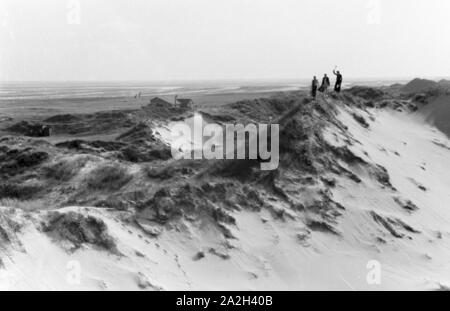 Sommerferien in Norderney, Deutsches Reich 30er Jahre. Sommer Urlaub auf Norderney, Deutschland 1930. Stockfoto