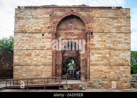 Das Grab von iltutmish am Qutb Minar in Delhi in Indien Stockfoto
