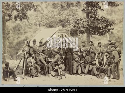 Ingenieur Unternehmen, 8 New York State Militia, Arlington, Va., Juni, 1861 Stockfoto