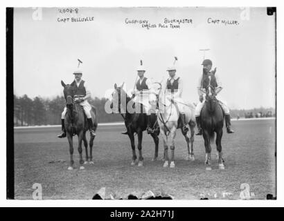 Englisch Polo Team, Kapitän Bellville, Cuspigny, Buckmaster, Kapitän Miller Stockfoto