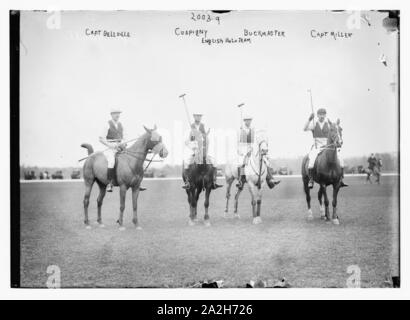 Englisch Polo Team, Kapitän Bellville, Cuspigny, Buckmaster, Kapitän Miller Stockfoto