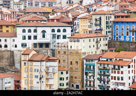 Spanische traditionelle Fischerhafen Dorf Mutriku, dem Baskenland. Spanien Stockfoto