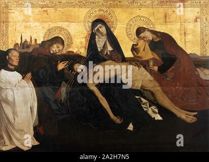 Enguerrand Charonton - Pietà de Villeneuve-lès-Avignon. Stockfoto