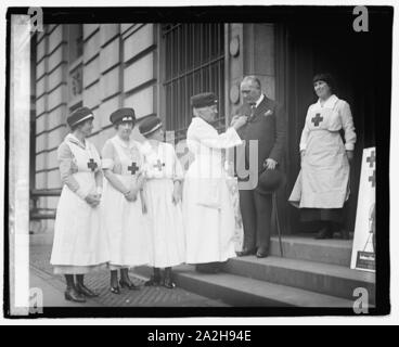 Anmeldung Gioviani im Roten Kreuz Stockfoto