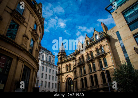 Gotische Bauwerke in Manchester. Stockfoto