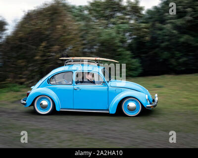 VW Käfer surfer Auto an die ach so Retro show in Margate 29/09/2019 Stockfoto