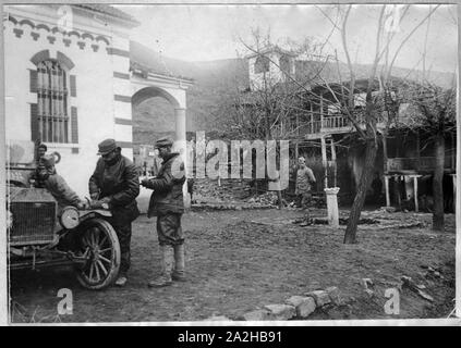 Entante Truppen bei Krstoar Kloster 1917 03. Stockfoto