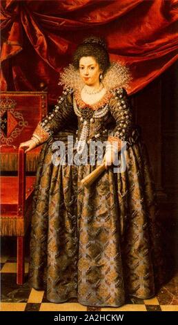 Elisabeth von Frankreich von Frans Pourbus (Palazzo Pitti). Stockfoto