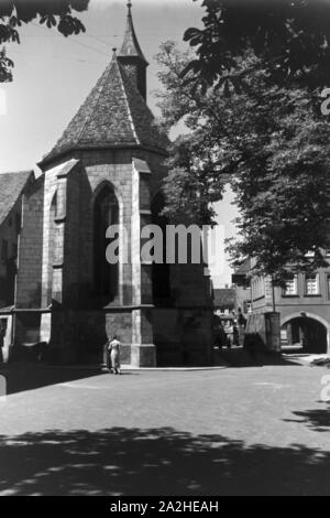 Ein Ausflug nach Heilbronn, Deutsches Reich 30er Jahre. Eine Reise nach Heilbronn, Deutschland 1930. Stockfoto