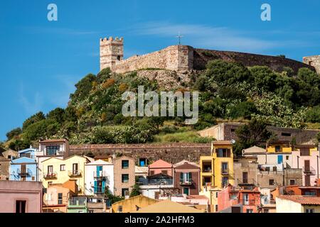 Stadt Bosa Stockfoto