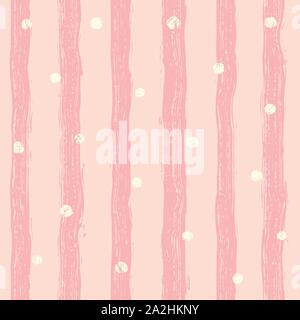 Konfetti auf einem gestreiften Hintergrund. Nahtlose Muster. Von Hand bemalt Pinselstriche. Weihnachtsfeiertag Stimmung Hintergrund. Stock Vektor