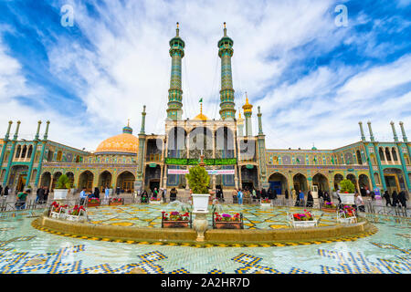 Hazrat-e Masumeh, Heiligtum von Fatima Al-masumeh Schwester von acht Imam Reza und Tochter des siebten Imam Musa al-Kadhim, Qom, Iran Stockfoto