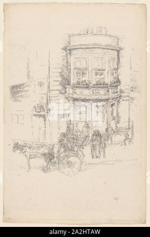 Lithographie Originale Signée James McNeill Whistler 'Savoie Savoy Pigeons' 1896