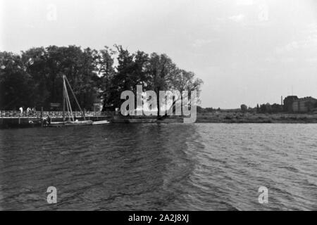 Ein Ausflug nach Frankfurt Oder, Deutsches Reich 30er Jahre. Eine Reise nach Frankfurt an der Oder, Deutschland 1930. Stockfoto