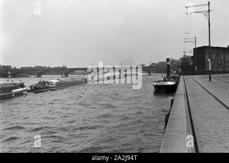 Ein Ausflug nach Frankfurt Oder, Deutsches Reich 30er Jahre. Eine Reise nach Frankfurt an der Oder, Deutschland 1930. Stockfoto