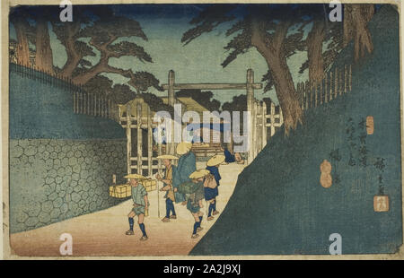 Nr. 38: Fukushima, aus der Serie 60 - neun Stationen des Kisokaido (Kisokaido rokujukyu tsugi no Uchi), C. 1835/38, Utagawa Hiroshige 歌川 広重, Japanisch, 1797-1858, Japan, Farbe holzschnitt, Oban, 24,2 x 36,1 cm (9 1/2 x 14 3/16 in. Stockfoto