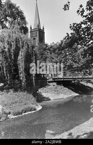 Eine Reise nach Gleiwitz in Deutschland, Deutsches Reich 30er Jahre. Eine Reise nach Gleiwitz in Oberschlesien, Deutschland 1930. Stockfoto