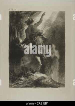 Italien!, 1884, Henri Fantin-Latour, Französisch, 1836-1904, Frankreich, Lithographie in Schwarz auf Elfenbein Papier, 379 × 278 mm (Bild), 484 × 363 mm (Blatt festgelegt Stockfoto