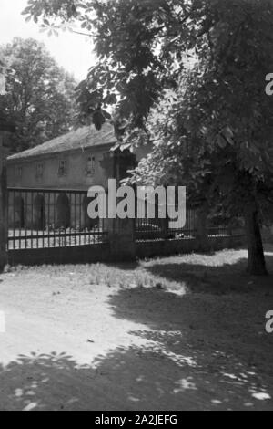 Ein Ausflug nach Marbach, Deutsches Reich 30er Jahre. Eine Reise nach Marbach, Deutschland 1930. Stockfoto