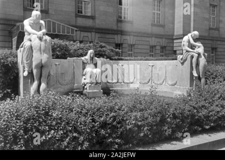 Ein Ausflug nach Marbach, Deutsches Reich 30er Jahre. Eine Reise nach Marbach, Deutschland 1930. Stockfoto