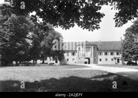 Ein Ausflug nach Marbach, Deutsches Reich 30er Jahre. Eine Reise nach Marbach, Deutschland 1930. Stockfoto