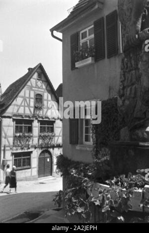 Campingurlaub Bei Marbach eine der Naab, 1930er Jahre Deutsches Reich. Camping in der Nähe von Marbach an Naab, Deutschland 1930. Stockfoto