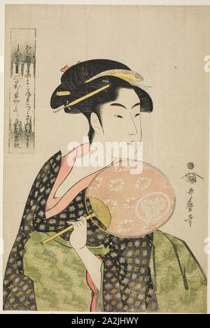 Takashima Ohisa, C. 1793, Kitagawa Utamaro 喜多川 歌麿, Japanisch, 1753 (?)-1806, Japan, Farbe holzschnitt, Oban, 37,4 x 24,9 cm Stockfoto