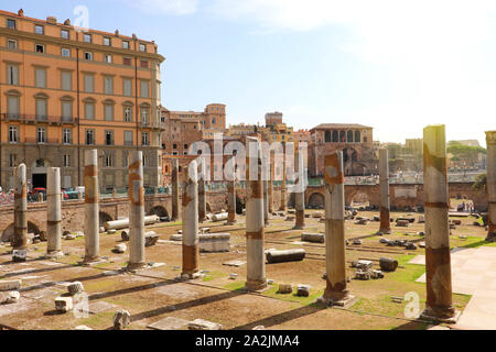 Alten Ruinen des Forum Romanum in Rom, Italien. Stockfoto