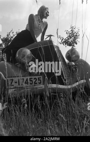 Eine Reise nach Kitzingen, Deutsches Reich 30er Jahre. Eine Reise nach Kitzingen, Deutschland 1930. Stockfoto