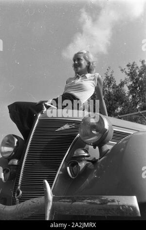 Eine Reise nach Kitzingen, Deutsches Reich 30er Jahre. Eine Reise nach Kitzingen, Deutschland 1930. Stockfoto