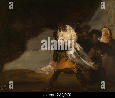 Der Mönch, C. 1810, Francisco José de Goya y Lucientes, Spanisch, Spanien, 1746-1828, Öl auf Leinwand, 12 3/16 x 15 5/16 in. (31 x 39,2 cm Stockfoto