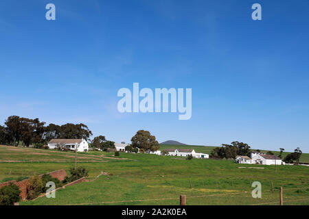 Farm Homestead in der Region Swartland der Western Cape Provinz von Südafrika. Stockfoto