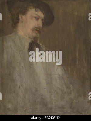 Portrait von Dr. William McNeill Whistler, 1871/73, James McNeill Whistler, American, 1834 - 1903, London, Öl auf Leinwand, 43,7 × 34,8 cm (17 3/16 × 13 11/16 in Stockfoto