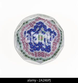 Briefbeschwerer, 19. Jahrhundert, Clichy, Frankreich, 1837-1885, Clichy, Glas, 3 Stockfoto