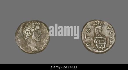 Münze Darstellung Kaiser Antoninus Pius, AD 138/161, Römische, in Alexandria, Ägypten, Ägypten, Billon, Diam geprägt. 2,3 cm, 12,86 g Stockfoto