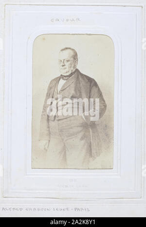 Camillo Benso Graf von Cavour, 1860-69, Alfred Chardon Jeune, Französisch, 1830-1897, Paris, Eiklar drucken, 8,4 × 5,5 cm (Bild/Papier), 10,1 × 6,2 cm (mount Stockfoto