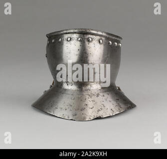 Bevor (fallende Buff) mit zwei Gorget Stücke, C. 1500, Europäische, ggf. Spanisch, Europa, Stahl Stockfoto