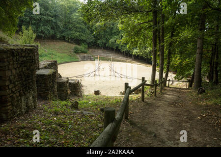 Das römische Amphitheater, Les Rosiers-sur-Loire, Loire Tal, Frankreich Stockfoto