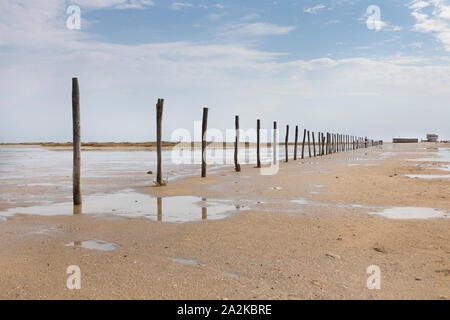 Der Strand von Port-la-Nouvelle, Frankreich Stockfoto