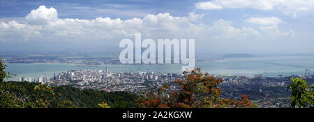 Von Flag Hill Georgetown, Penang, Malaysia, 2009 Stockfoto